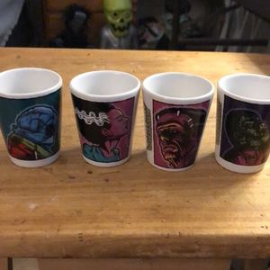 Universal Studios Monsters Shot Glass Set 4-pack Collection